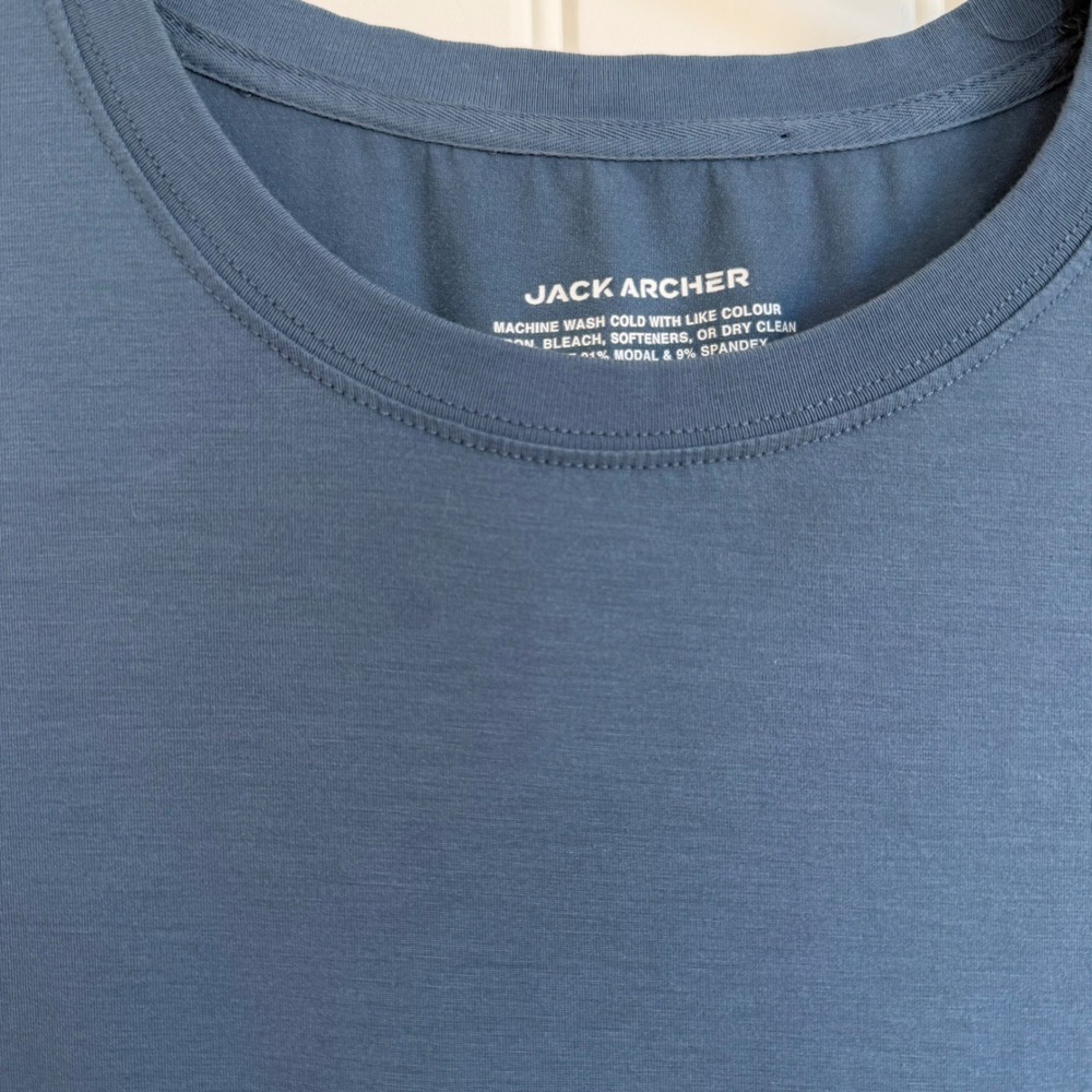 Jack Archer Anytime Blue Short Sleeve TShirt Men's Large‎ - Picture 6 of 6